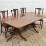 Regency Mahogany Twin Pillar Dining Table