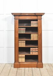 Satinwood Open Bookcase