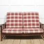 Walnut Arts and Crafts two seater settee