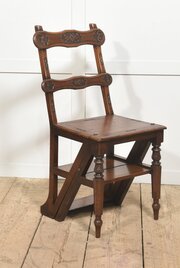Walnut Library Steps Chair