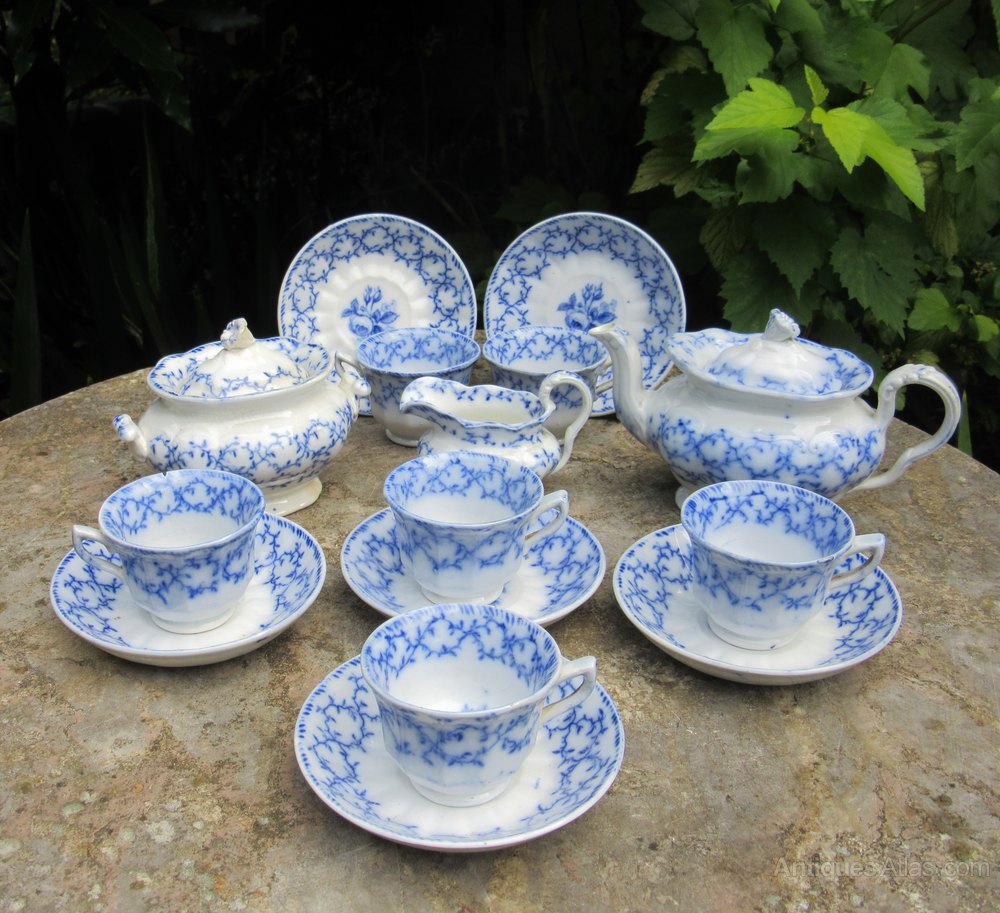 Antiques Atlas Child's Complete Victorian Tea Set By Chas. Meigh