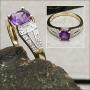 9ct gold  amethyst