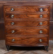 19thCentury Mahogany BowFront Chest of Drawers