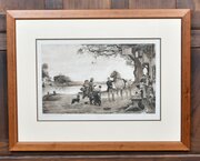 19th Century Rural Etching By Robert W. Macbeth