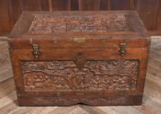 19thcentury Indian Teak Storage Chest