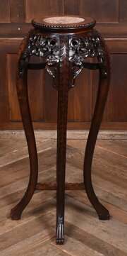 Chinese Marble Top Plant / Vase Stand