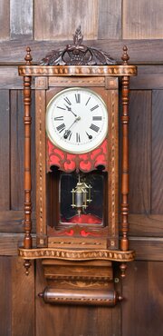  Continental Mahogany Wall Clock
