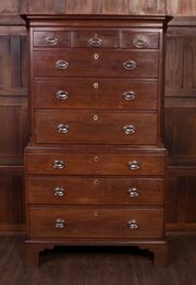Georgian Mahogany Chest On Chest