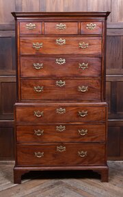 Georgian Mahogany Chest On Chest