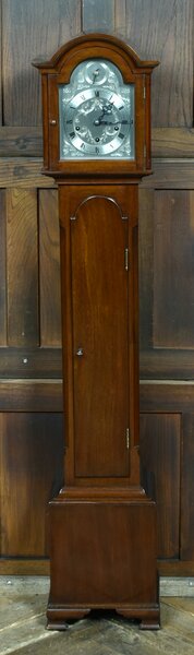 German Mahogany Grandmother Clock