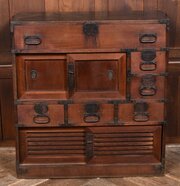 Japanese Keyaki Merchant (Tansu) Chest
