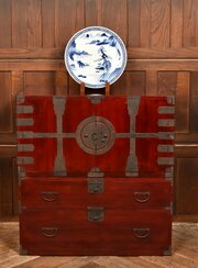 Japanese Keyaki Tansu Chest