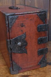 Japanese Kiri Wood Storage Cabinet