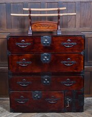 Japanese Lacquered Tansu Chest
