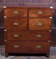 Mahogany Secretaire Campaign Chest
