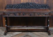 Padouk Carved Side Table