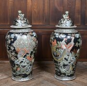 Pair Of Chinese Palace Floor Jars