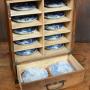 Set Of 14 Porcelain Sushi Plates With Storage Box