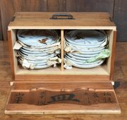 Set Of 18 Japanese Porcelain Plates In Box