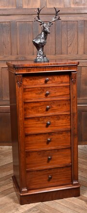 Victorian Mahogany Wellington Chest