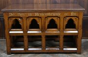 Victorian Oak Church Alter 