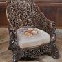 Burmese Carved Thistle Chair