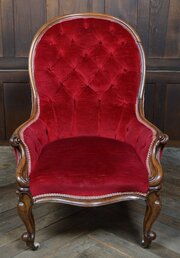 Victorian Walnut Parlour Chair