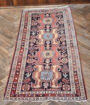 Vintage Hand Knotted Wool Rug