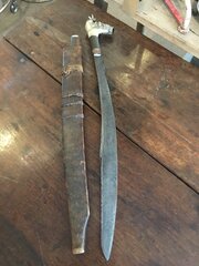 A Good Early Borneo Dyack Mandau Sword
