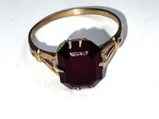 Amethyst Solitaire 9ct Ring 