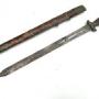 A 19th century Chinese brass mounted Jian/sword