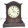 Bracket Clock mahogany cased twin fusse Regency