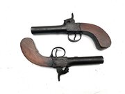 Pair Of Percushion Overcoat Pistols
