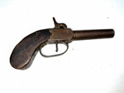 Pistol Percushion Pocket/overcoat Type 1850s