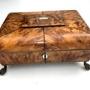 Regency Tortoise shell Ladies Table top Sewing Box