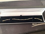 Sapphires & Diamonds 9ct Solid Gold Bracelet