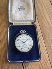 Elkington London Pocket Watch With Case C1900