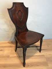 George 3rd Mahogany Hall Chair 