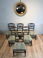Set Of Six Sheraton Dining Chairs Circa 1790
