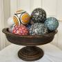 Victorian Set Of Pottery Carpet Bowls c1890