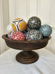 Victorian Set Of Pottery Carpet Bowls C1890