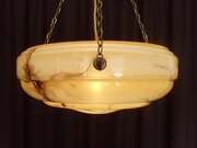 Marbled Glass Plafonnier Ceiling Light Art Deco