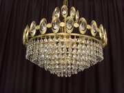 Unusual Six Tier 4 Light Chandelier 1950s/60s