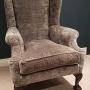 Top Quality Antique Upholstered Wing Armchair