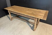 19th Century French Oak Farmhouse Dining Table 