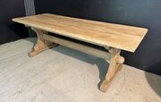 Bleach Oak Farmhouse Dining Table 