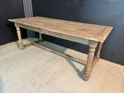 French Oak Farmhouse Dining Table 