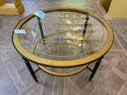 High Quality Parisian Round Brass Coffee Table