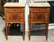 Lovely Pair French Bedside Cabinets