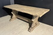 Quality Oak Farmhouse Dining Table 